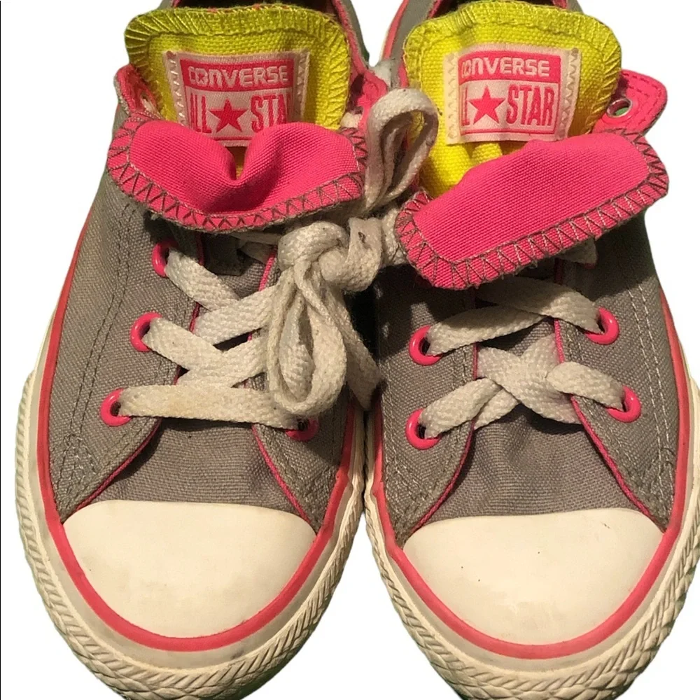 Like new size 13 Juniors All Star Double tongue converse